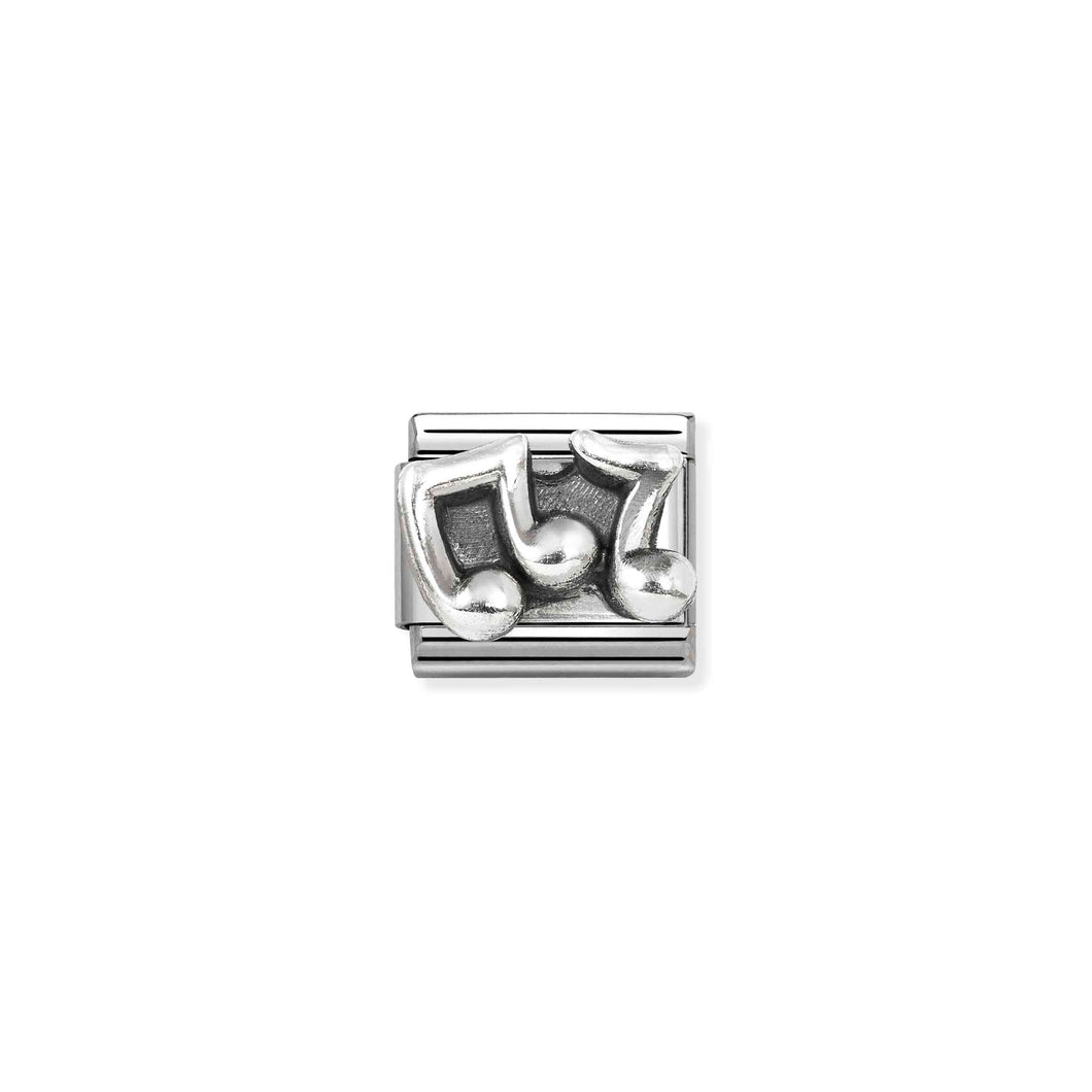 COMPOSABLE CLASSIC LINK 330101/86 MUSIC NOTES IN 925 SILVER RELIEF