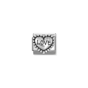 COMPOSABLE CLASSIC LINK 330101/88 LOVE HEART IN 925 SILVER