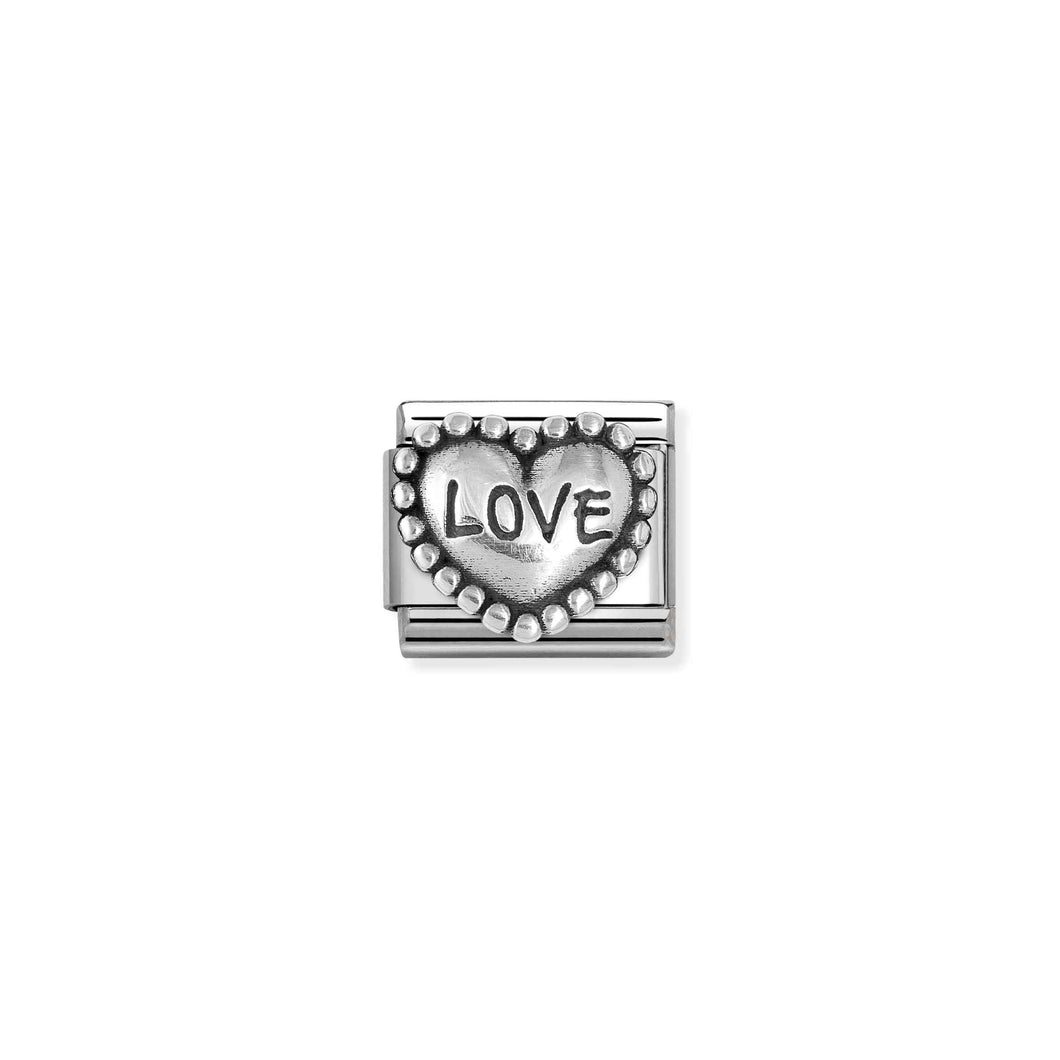 COMPOSABLE CLASSIC LINK 330101/88 LOVE HEART IN 925 SILVER