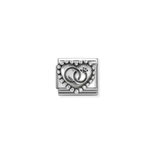 Load image into Gallery viewer, COMPOSABLE CLASSIC LINK 330101/90 WEDDING RINGS HEART IN 925 SILVER
