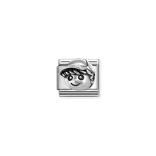 Load image into Gallery viewer, COMPOSABLE CLASSIC LINK 330114/12 BOY IN SILVER
