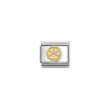 Load image into Gallery viewer, COMPOSABLE CLASSIC LINK 330202/50 LEMON IN ENAMEL &amp; 925 SILVER
