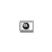 Load image into Gallery viewer, COMPOSABLE CLASSIC LINK 330202/51 8 BALL IN ENAMEL &amp; 925 SILVER
