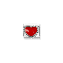 Load image into Gallery viewer, COMPOSABLE CLASSIC LINK 330204/39 RED HEART IN 925 SILVER &amp; ENAMEL
