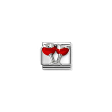 Load image into Gallery viewer, COMPOSABLE CLASSIC LINK 330204/50 RED WINE GLASSES IN SILVER
