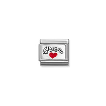 Load image into Gallery viewer, COMPOSABLE CLASSIC LINK 330209/40 GLASGOW HEART IN 925 SILVER &amp; ENAMEL
