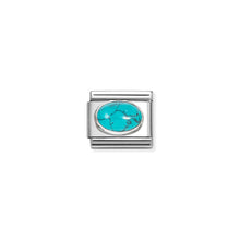 Load image into Gallery viewer, COMPOSABLE CLASSIC LINK 330510/49 OVAL VEINED TURQUOISE STONE IN 925 SILVER
