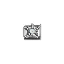 Load image into Gallery viewer, COMPOSABLE CLASSIC LINK 330511/09 STARFISH WHITE PEARL IN SILVER
