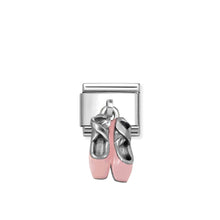 Load image into Gallery viewer, COMPOSABLE CLASSIC LINK 331805/21 BALLET SHOES PENDANT CHARM IN SILVER
