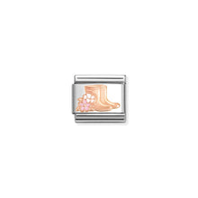 Load image into Gallery viewer, COMPOSABLE CLASSIC LINK 430202/20 WELLIES 9K ROSE GOLD AND ENAMEL
