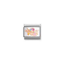 Load image into Gallery viewer, COMPOSABLE CLASSIC LINK 430202/30 ARTISTS PALETTE 9K ROSE GOLD AND ENAMEL
