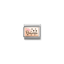 Load image into Gallery viewer, COMPOSABLE CLASSIC LINK 430204/02 PRINCESS IN 9K ROSE GOLD &amp; ENAMEL
