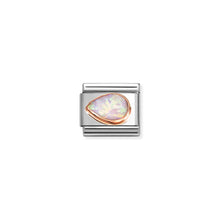 Load image into Gallery viewer, COMPOSABLE CLASSIC LINK 430513/38 PINK OPAL DROP LEFT IN 9K ROSE GOLD

