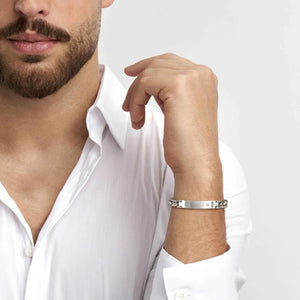 B-YOND BRACELET 028951/036/037/038 S/STEEL LINK CHAIN WITH CZ