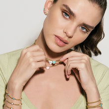 Load image into Gallery viewer, EMOSFERE GOLD NECKLACE 134216/036 HEART WITH M-O-P

