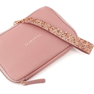 ZIP CLUTCH WITH HANDLE