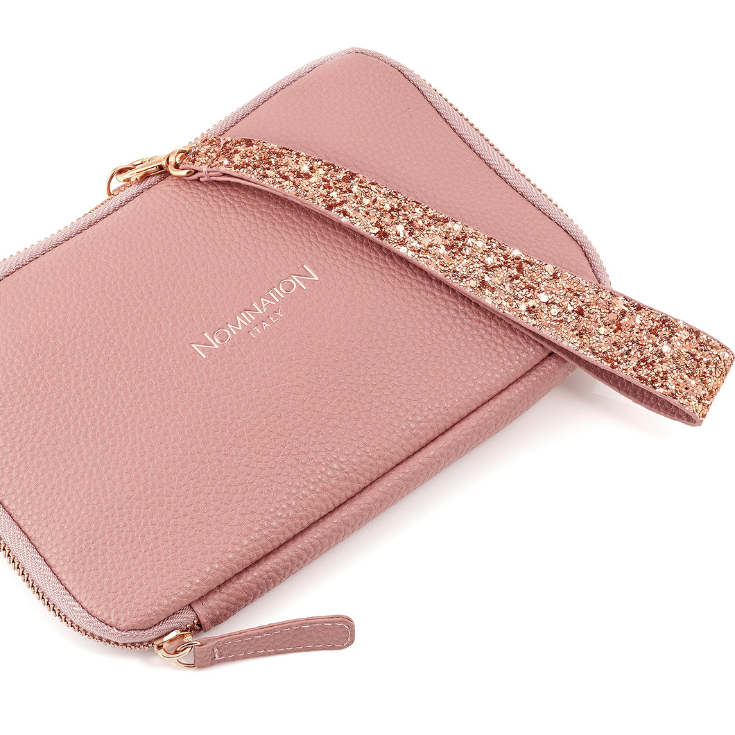 ZIP CLUTCH WITH HANDLE