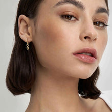 Load image into Gallery viewer, LOVECLOUD DROP EARRINGS GOLD WITH CZ 240507/005 INFINITY
