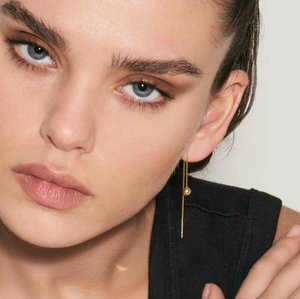FASHION ERA SILVER EARRING 242216/010 WITH DROP CHAIN
