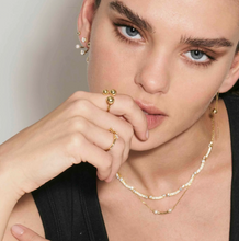 Load image into Gallery viewer, FASHION ERA GOLD EARRING 242216/012 WITH DROP CHAIN
