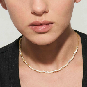 FASHION ERA GOLD NECKLACE 242211/012 WITH CZ