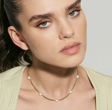 Load image into Gallery viewer, EMOSFERE STAINLESS STEEL NECKLACE 134207/036 MULTI HEART WITH M-O-P
