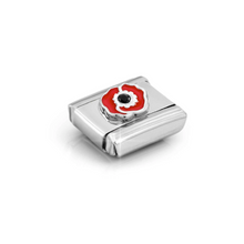 Load image into Gallery viewer, COMPOSABLE CLASSIC LINK 330305/17 POPPY CZ &amp; ENAMEL IN 925 SILVER
