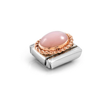 Load image into Gallery viewer, COMPOSABLE CLASSIC LINK 030507/22 PINK OPAL OVAL IN 18K GOLD
