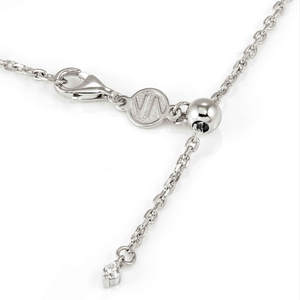 LIFE BOUQUET NECKLACE 242507/012 GOLD & WHITE CZ