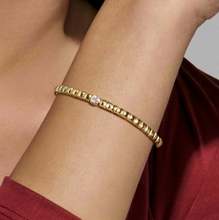 Load image into Gallery viewer, ENIGMATIC SHINE BRACELET 242402/012 GOLD WITH CENTRAL CZ
