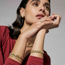 Load image into Gallery viewer, ENIGMATIC SHINE BRACELET 242402/012 GOLD WITH CENTRAL CZ
