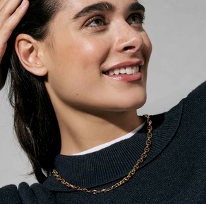ECCLETTICA NECKLACE 134309/012 GOLD NAVY CHAIN