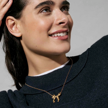 Load image into Gallery viewer, ECCLETTICA NECKLACE 134310/012 GOLD BOW
