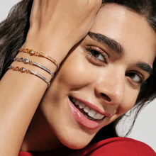 Load image into Gallery viewer, MILLELUCI LOVE BRACELET WITH CZ 028024/001 GOLD LOVE WITH CZ
