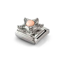 Load image into Gallery viewer, COMPOSABLE CLASSIC LINK 330511/07 STARFISH PINK CORAL IN SILVER
