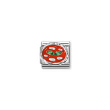 Load image into Gallery viewer, COMPOSABLE CLASSIC LINK 330204/47 PIZZA 925 SILVER &amp; COLOURED ENAMEL
