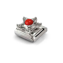 Load image into Gallery viewer, COMPOSABLE CLASSIC LINK 330511/08 STARFISH RED CORAL IN SILVER
