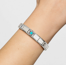 Load image into Gallery viewer, COMPOSABLE CLASSIC LINK 330511/06 STARFISH TURQUOISE IN SILVER
