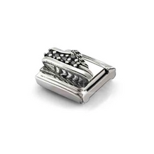 Load image into Gallery viewer, COMPOSABLE CLASSIC LINK 330327/18 BLACK SNEAKER IN 925 SILVER &amp; CZ
