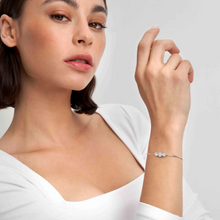 Load image into Gallery viewer, COLOUR WAVE BRACELET 149817/001 STERLING SILVER &amp; WHITE CZ

