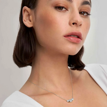 Load image into Gallery viewer, COLOUR WAVE NECKLACE 149821/005 STERLING SILVER &amp; COLOURED CZ
