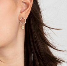 Load image into Gallery viewer, CHIC &amp; CHARM CELEBRATION CZ EARRINGS 148618/088 GOLD HEART
