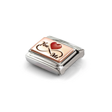 Load image into Gallery viewer, COMPOSABLE CLASSIC LINK 430204/08 YOU INFINITY ME IN 9K ROSE GOLD &amp; ENAMEL
