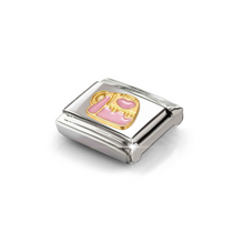 Load image into Gallery viewer, COMPOSABLE CLASSIC LINK 030285/87 BACKPACK IN 18K GOLD &amp; PINK ENAMEL
