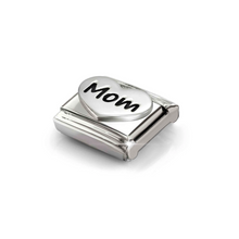 Load image into Gallery viewer, COMPOSABLE CLASSIC LINK 330114/25 MOM HEART IN SILVER
