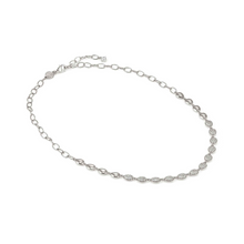 Load image into Gallery viewer, PRECIOUS MOVES NECKLACE 243210/053 SILVER OVALS WITH PAVÉ CZ
