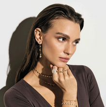 Load image into Gallery viewer, PRECIOUS MOVES EARRINGS 243211/004 SILVER &amp; WHITE PENDANT HEART CZ
