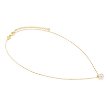Load image into Gallery viewer, SIREN DREAM NECKLACE 243312/065 GOLD PEARL PENDANT WITH CZ
