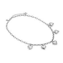 Load image into Gallery viewer, WEAR &amp; STYLE NECKLACE 134510/004 S/STEEL HEART PENDANTS
