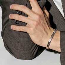 Load image into Gallery viewer, VIRTUS CODE BRACELET 1330104/001 STAINLESS STEEL LINK CHAIN &amp; DIAMONDS

